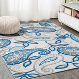 Julien Paisley High-low Indoor/outdoor Area Rug