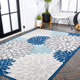 Minori Floral High-low Area Rug