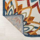 Flora Abstract Bold Mandala High-low Indoor/outdoor Area Rug