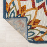 Flora Abstract Bold Mandala High-low Indoor/outdoor Area Rug