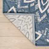 Flora Abstract Bold Mandala High-low Indoor/outdoor Area Rug