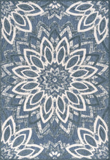 Flora Abstract Bold Mandala High-low Indoor/outdoor Area Rug