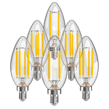 Vintage Non-Dimmable C35-4W LED Edison Glass Bulbs with E12 Base