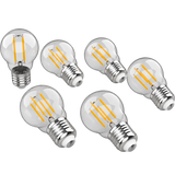 Classic Non-Dimmable G45-4W LED Edison Glass Bulbs with E26 Base