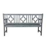 Sloane Ogee Diamond-Back 600-Lbs Support Acacia Wood Outdoor Garden Patio Bench