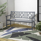Sloane Ogee Diamond-Back 600-Lbs Support Acacia Wood Outdoor Garden Patio Bench