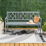 Sloane Ogee Diamond-Back 600-Lbs Support Acacia Wood Outdoor Garden Patio Bench - JONATHAN Y