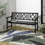 Sloane Ogee Diamond-Back 600-Lbs Support Acacia Wood Outdoor Garden Patio Bench