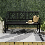 Sloane Ogee Diamond-Back 600-Lbs Support Acacia Wood Outdoor Garden Patio Bench