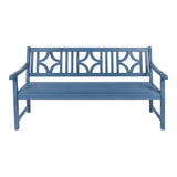Sloane Ogee Diamond-Back 600-Lbs Support Acacia Wood Outdoor Garden Patio Bench