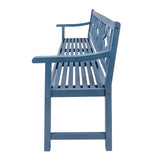 Sloane Ogee Diamond-Back 600-Lbs Support Acacia Wood Outdoor Garden Patio Bench