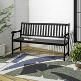 Laurel Slat-Back 600-Lbs Support Acacia Wood Outdoor Garden Patio Bench