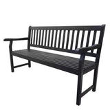 Laurel Slat-Back 600-Lbs Support Acacia Wood Outdoor Garden Patio Bench
