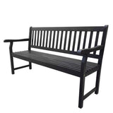 Laurel Slat-Back 600-Lbs Support Acacia Wood Outdoor Garden Patio Bench