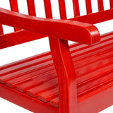 Laurel Slat-Back 600-Lbs Support Acacia Wood Outdoor Garden Patio Bench