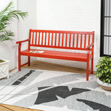 Laurel Slat-Back 600-Lbs Support Acacia Wood Outdoor Garden Patio Bench