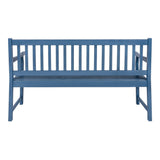 Laurel Slat-Back 600-Lbs Support Acacia Wood Outdoor Garden Patio Bench