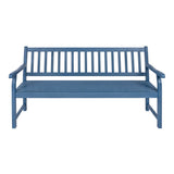 Laurel Slat-Back 600-Lbs Support Acacia Wood Outdoor Garden Patio Bench