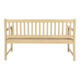 Laurel Slat-Back 600-Lbs Support Acacia Wood Outdoor Garden Patio Bench