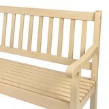 Laurel Slat-Back 600-Lbs Support Acacia Wood Outdoor Garden Patio Bench