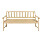 Laurel Slat-Back 600-Lbs Support Acacia Wood Outdoor Garden Patio Bench