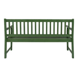 Laurel Slat-Back 600-Lbs Support Acacia Wood Outdoor Garden Patio Bench