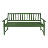 Laurel Slat-Back 600-Lbs Support Acacia Wood Outdoor Garden Patio Bench