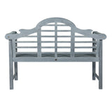 Lutyens Arched 600-Lbs Support Acacia Wood Outdoor Garden Patio Bench