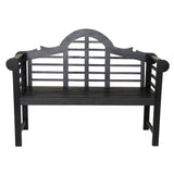 Lutyens Arched 600-Lbs Support Acacia Wood Outdoor Garden Patio Bench