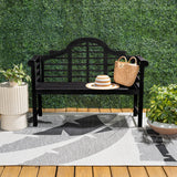 Lutyens Arched 600-Lbs Support Acacia Wood Outdoor Garden Patio Bench - JONATHAN Y