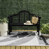Lutyens Arched 600-Lbs Support Acacia Wood Outdoor Garden Patio Bench