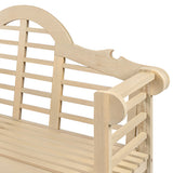 Lutyens Arched 600-Lbs Support Acacia Wood Outdoor Garden Patio Bench