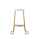 Hula 28.75" Modern Designer Iron Curved Backless Bar Stool - JONATHAN Y