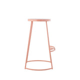 Hula 28.75" Modern Designer Iron Curved Backless Bar Stool