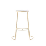 Hula 28.75" Modern Designer Iron Curved Backless Bar Stool