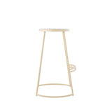 Hula 28.75" Modern Designer Iron Curved Backless Bar Stool