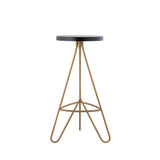 Trinity 30" Modern Industiral Iron Tripod Backless Bar Stool - JONATHAN Y