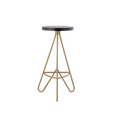 Trinity 30" Modern Industiral Iron Tripod Backless Bar Stool - JONATHAN Y