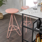 Trinity 30" Modern Industiral Iron Tripod Backless Bar Stool