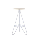 Trinity 30" Modern Industiral Iron Tripod Backless Bar Stool