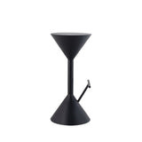 Chronos 29.75" Modern Industrial Iron Hourglass Backless Bar Stool with Foot Rest - JONATHAN Y
