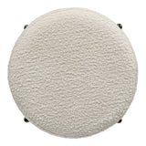 Paola Modern Metal/Bouclé Cushioned Counter & Bar Stool