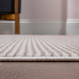 Cole Modern Minimalist Pinstripe High-low Area Rug