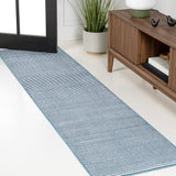 Cole Modern Minimalist Pinstripe High-low Area Rug