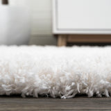 Groovy Solid Shag Area Rug