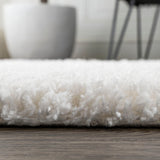 Groovy Solid Shag Area Rug