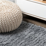 Groovy Solid Shag Area Rug
