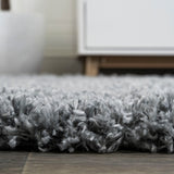 Groovy Solid Shag Area Rug