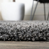 Groovy Solid Shag Area Rug