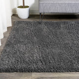Groovy Solid Shag Area Rug